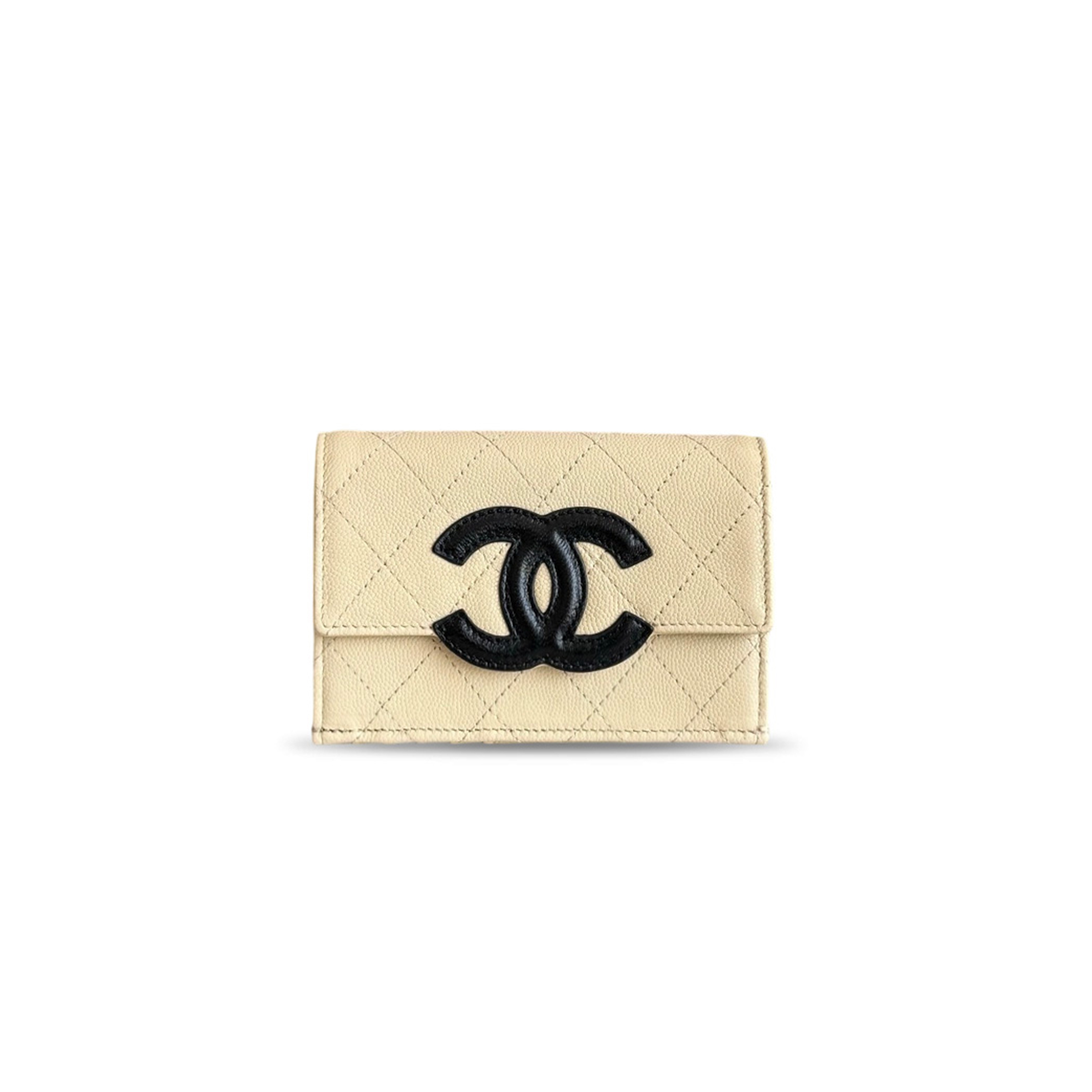 CHANEL CAVIAR QUILTED FLAP CARD HOLDER WALLET AP5458 (19*12*4cm)
